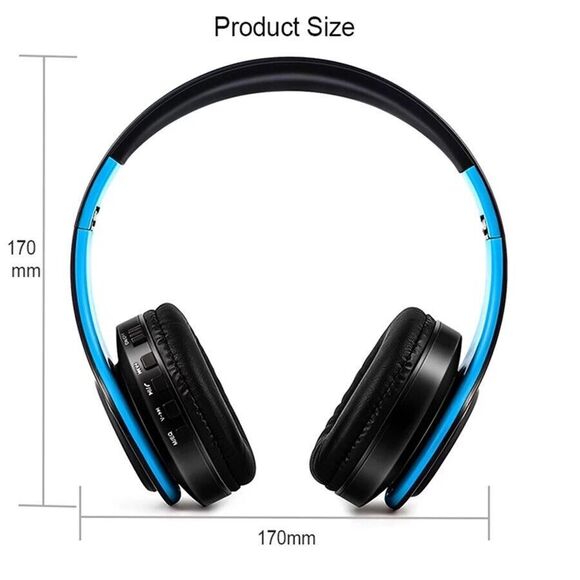 Sports Wireless Headphones Bluetooth Headphones Over Ear MIC Foldable TF Card - Picture 8 of 16